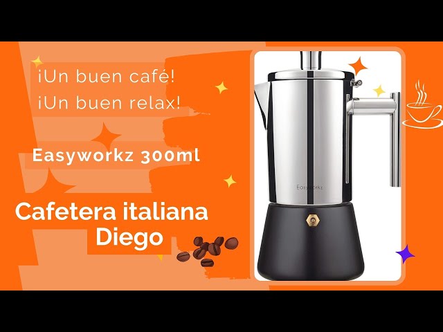 🧡 Easyworkz Diego #cafetera Italiana de Acero Inoxidable ☕ espresso maker Prepara el mejor café