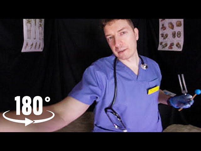 ASMR VR180 | Something In Your Ear 👂Ear Wax Removal, Otoscope, Tuning Fork