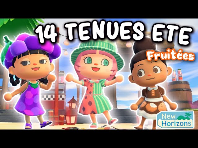 14 IDÉES TENUES Fruitées pour l'ETE 🌞SUMMER EDITION 2 Animal Crossing New Horizons #acnh