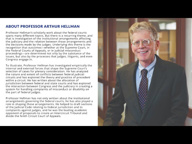 The Pitt Law Review: A Federal Courts Symposium in Honor of Professor Arthur Hellman