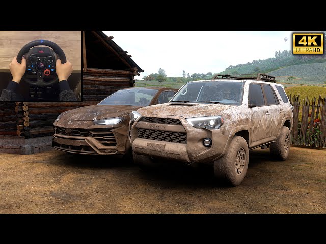 Rebuilding Toyota 4Runner & Lamborghini Urus | Forza Horizon 5 | Logitech g29 gameplay