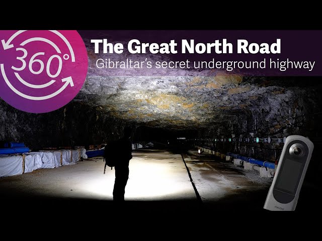 Walk with me along the Great North Road deep under the Rock of Gibraltar - in full 360!