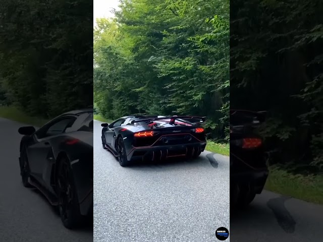 Lamborghini Aventador SVJ shooting flames. #fyp #roadrulers #lamborghini #aventadorsvj #supercars