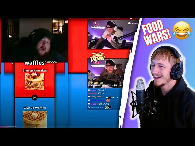 CASEOH AND TIM FOOD WARS!! - Pizza or Pasta // Waffles or Pancakes