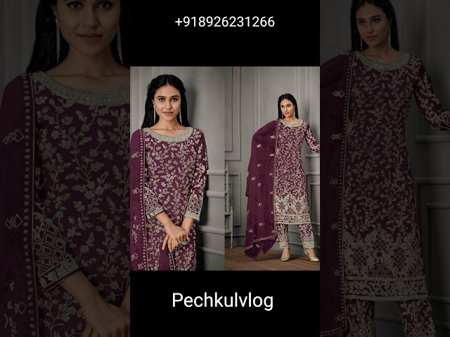 Order On 🛍️ Whatsapp no.+918926231266 Party wear Dress #shorts  #pechkulvlog