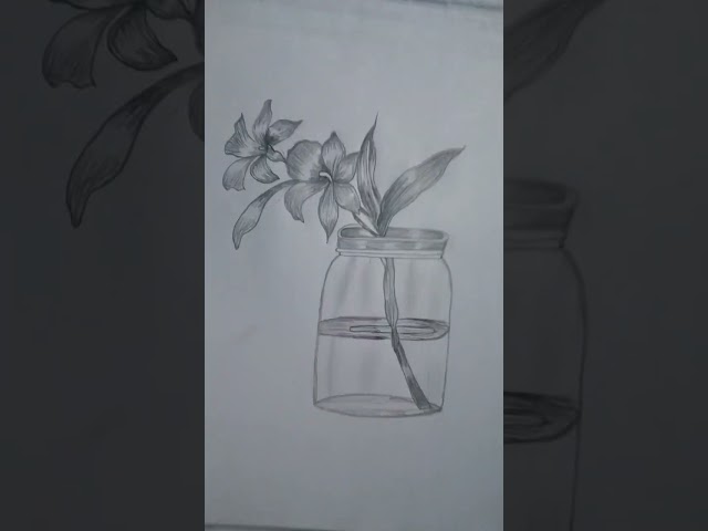 #Aesthetic #flowers #in a jar. #Recreated from #Nipa's #art #gallery.🌷