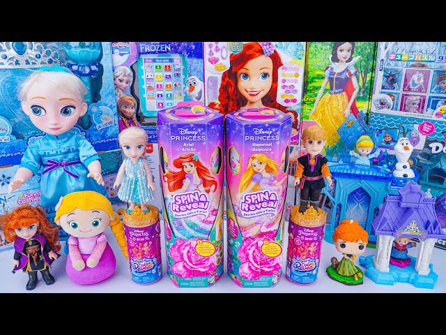 Disney Frozen Toys Collection Unboxing | Disney Princess Spin & Reveal Rapunzel Doll | Mattel