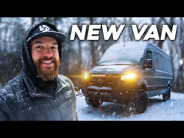 Winter Snow Storm Camping in my NEW VAN (South East Snowmageddon)