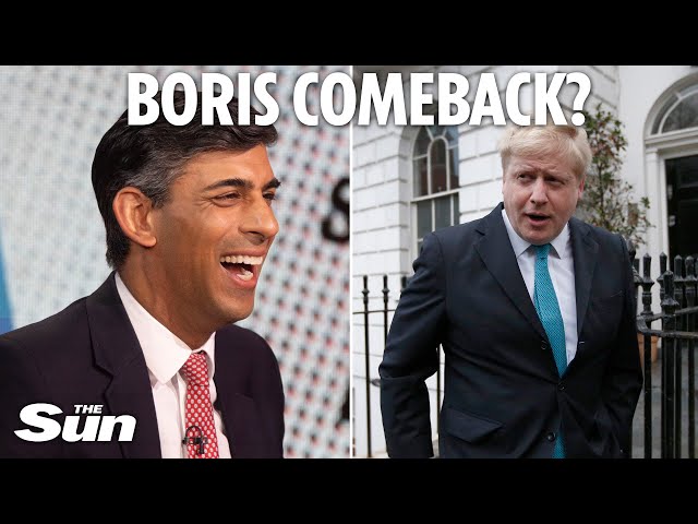 Rishi says Boris Johnson is welcome back to help him beat Keir Starmer in election