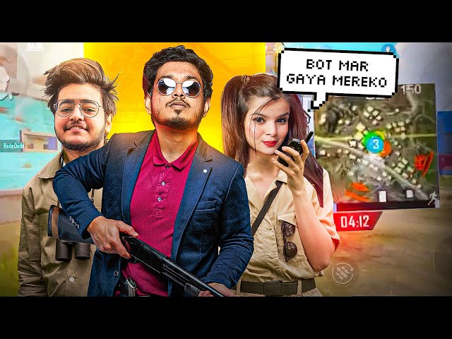 3 SHIKARI chale POCHINKI mein SHIKAR karne 🤣 | KRUTIKA's BOT knock | BGMI FUNNY HIGHLIGHTS