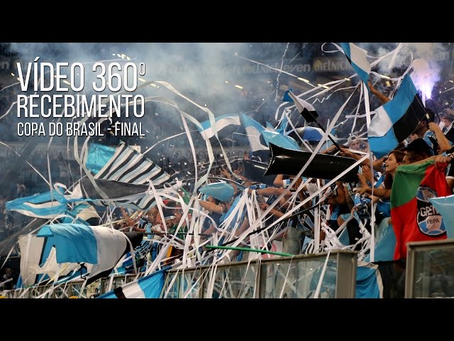 Grêmio 1 x 1 Atlético-MG - Vídeo 360º do recebimento - Copa do Brasil 2016 Final -