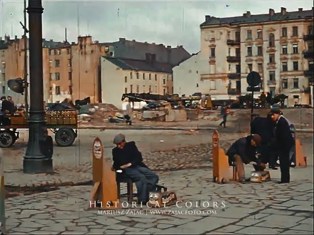 WARSZAWA W CZASACH II WOJNY ŚWIATOWEJ W KOLORZE | WARSAW DURING WORLD WAR II IN COLOR