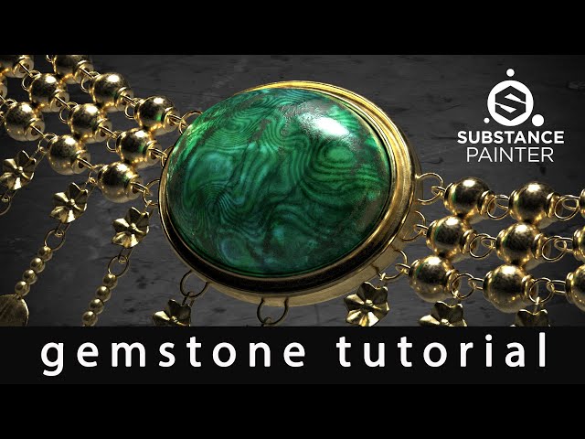 Substance Painter - How to make a Malachite Gemstone