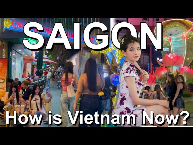 How is Vietnam Hochiminh nightlife? 🇻🇳 Vietnam Saigon Ho Chi Minh City Night Street 2025