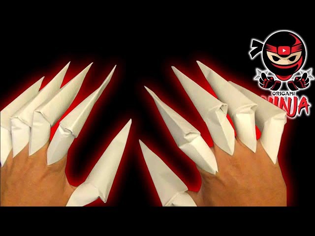 How to make: Paper Claws (EASY) Origami (hobby)