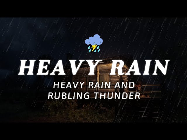 The Deepest Healing Sleep in Only 3 Minutes with Heavy Rain & Thunderstorm Sounds