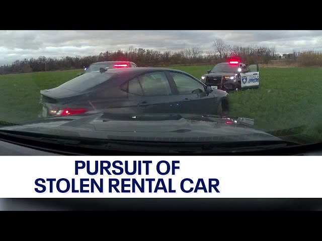 Wisconsin pursuit, stolen rental car drives into field | FOX6 News Milwaukee