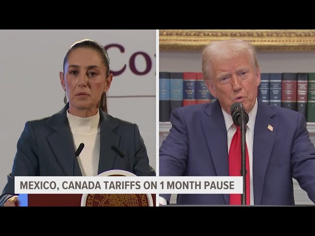 Trump agrees to pause tariffs on Mexico, Canada after they pledge to boost border enforcement