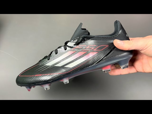 adidas F50 PRO FG Stealth Victory - Core Black/Iron Metal/Lucid Red