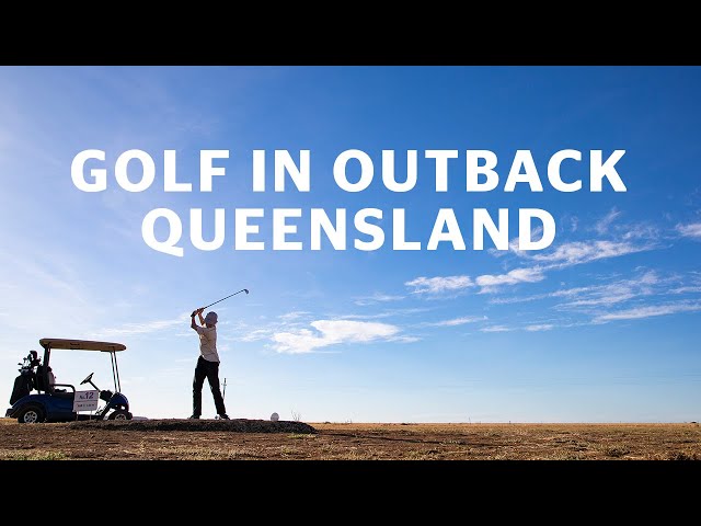 Golf in the middle of the Outback at the Outback Queensland Masters