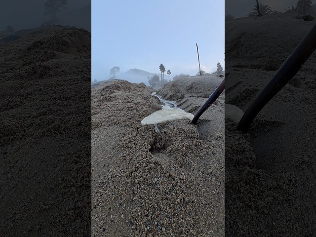 The moment a Lake connects to Ocean and Transforms The Beach