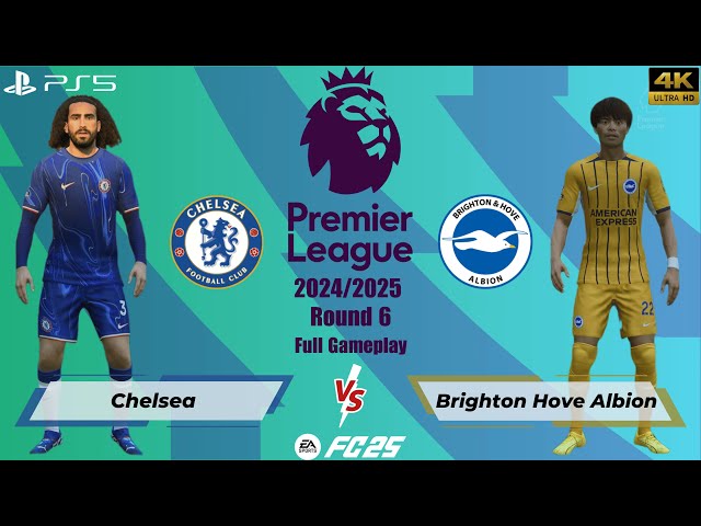 FC 25 - Chelsea vs. Brighton Hove Albion | Premier League 24/25 | Full Match | PS5™[4K]