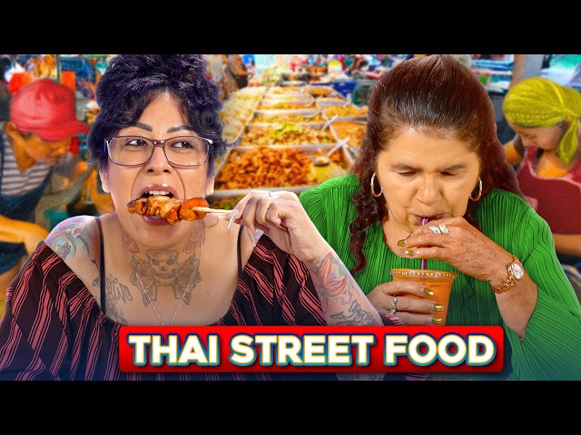 Mexican Moms Try Thai Street Food!