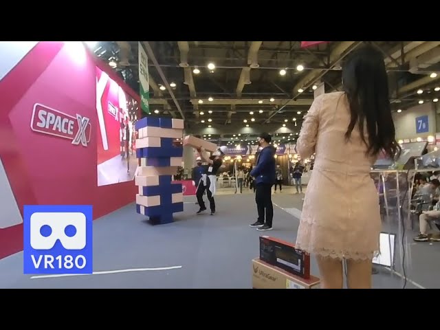 3D 180VR 4K Breathtaking Jenga Game 😍😍 is it Squar Game2 ^^