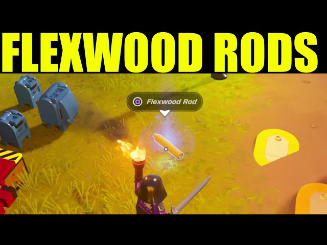 how to get flexwood rods in lego fortnite