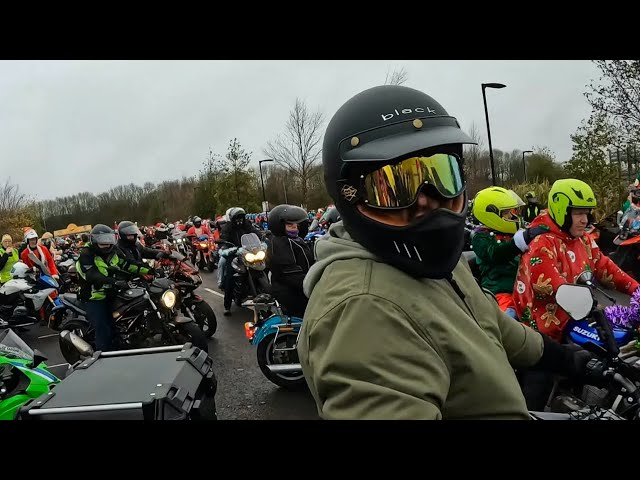 Reading Christmas motorcycle toy run 2024