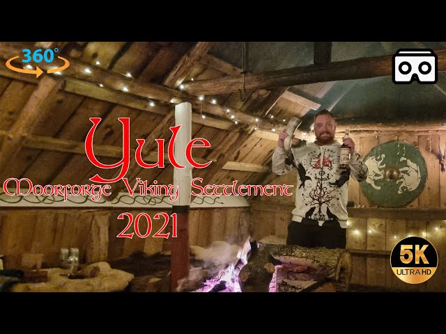 Yule at Moorforge Viking Settlement 2021 in 360 VR