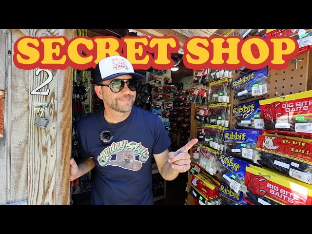 Secret tackle shop PACKED with discontinued bass fishing lures! (INSANE 1-hour walk-thru)