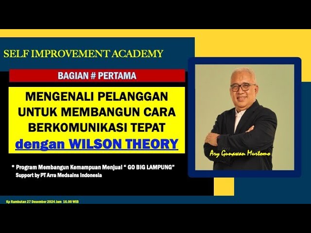 Mengaplikasikan Wilson Theory untuk BERKOMUNIKASI