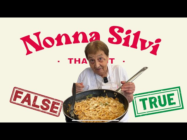 Nonna Silvi Rivela il Segreto! 🍝 Vero o Falso