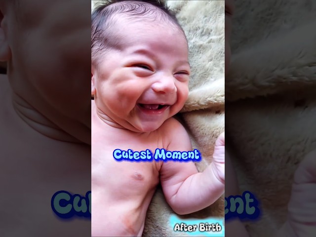 Cutest Newborn Baby Beautiful Smile after First Cry @AfterBirth