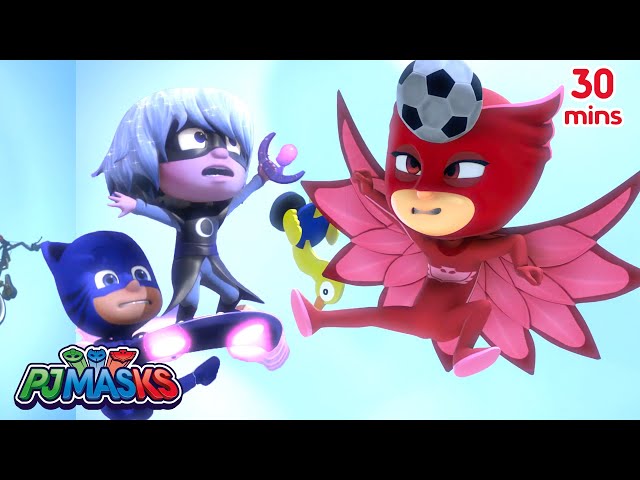 Owlette vs. Luna Girl’s Giant Moonball 🌙  | PJ Masks | Cartoons for Kids | #superheroes #pjmasks