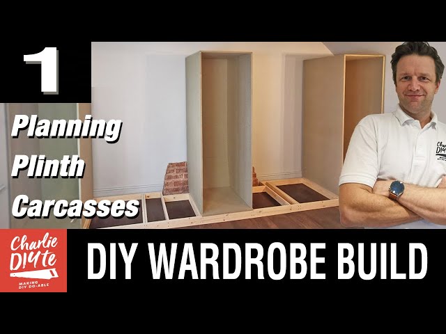 DIY Fitted Wardrobe Build with Basic Tools - Video #1 : PLINTH & CARCASSES