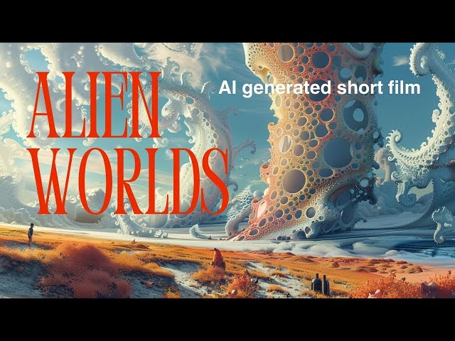 Alien worlds - AI generated short film #aianimation #kreaai #alienworlds