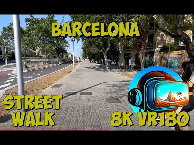 05 Barcelona Spain walking towards Basílica de la Sagrada Família 8K 4K VR180 3D Travel