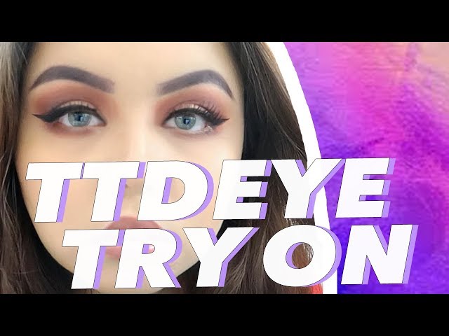 TTDEYE COLORED CONTACTS TRY ON HAUL (on dark brown eyes)