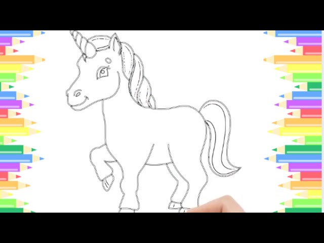 Horse Drawing, Painting and Coloring for Kids 🦄🦄 Easy Drawing Show#kidslearningvideos #funlearntv