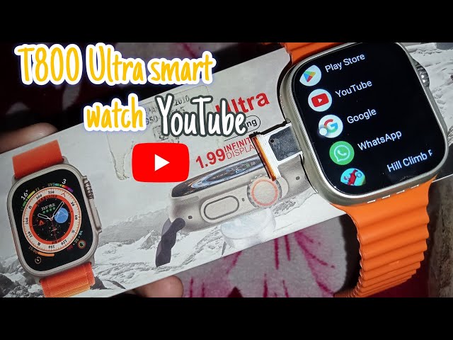 T800 Ultra smart watch ⏱️ main YOUTUBE Kese Download kare 😲 || How to YOUTUBE Install IN T800 Ultra