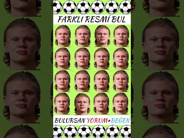 Erling Haaland FARKLI OLANI BUL BAKALIM ? #shorts #football #erlinghaaland #psg #mancestercity