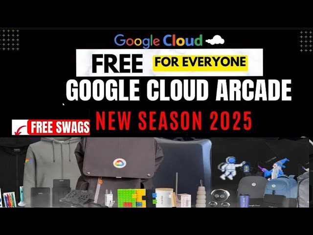 How To Register In Google Cloud Arcade 2025 | Free Swags & Goodies | how to join details explanation