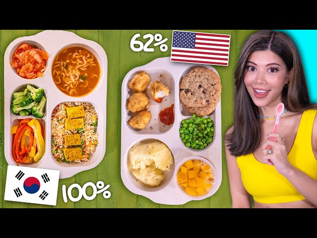 I tried Kids School Lunches around the World 🍱