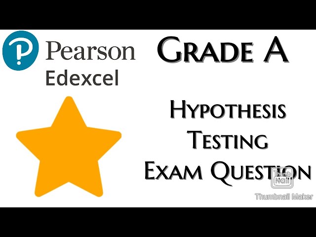 Statistics Yr1: Hypothesis Testing