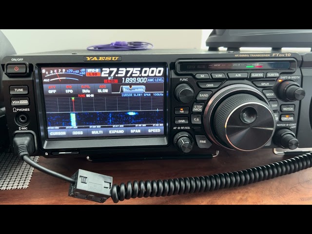 CQ CQ CQ Yaesu FTDX10 CB Radio Audio 38LSB 11m