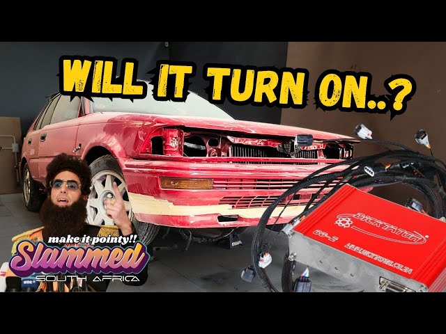 Powering up the dictator for the first time | Toyota Conquest Slammed Project Car