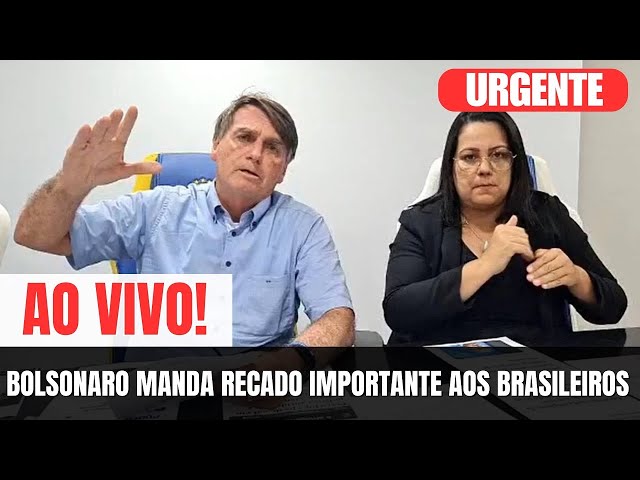 🔴 AO VIVO! BOLSONARO MANDA RECADO IMPORTANTE AOS BRASILEIROS