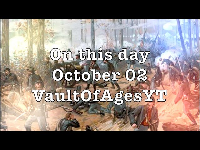 Key Historical Events of October 2nd - The moments That Changed the World